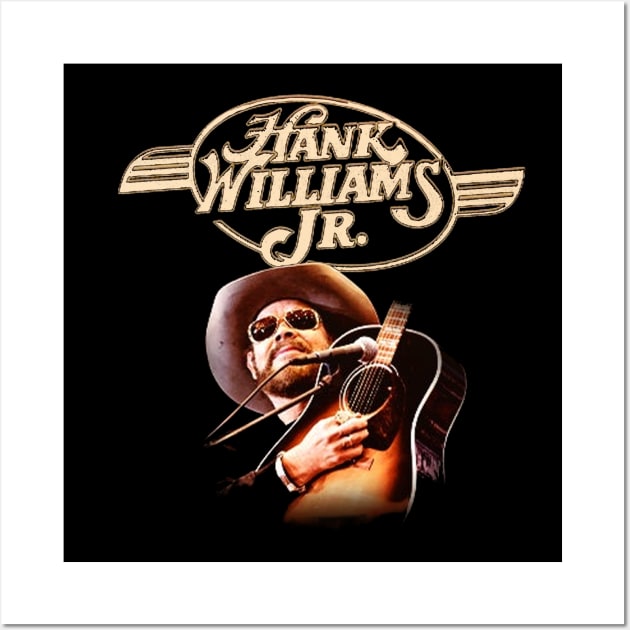 Hank williams JR - Honky Blues Wall Art by chanda's